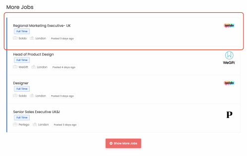 featured jobs product by SOL