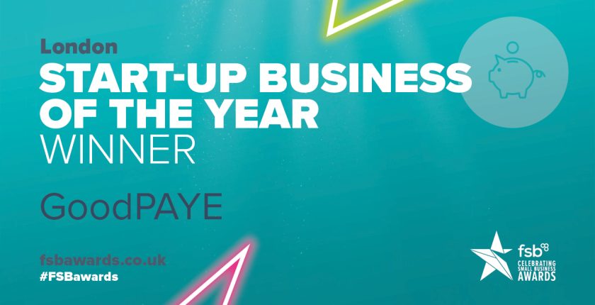 GoodPAYE Crowned London's Business Start-up of the Year